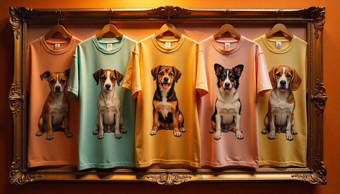 custom dog printed t shirts